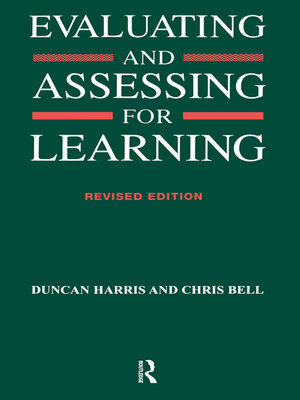 cover image of Evaluating and Assessing for Learning